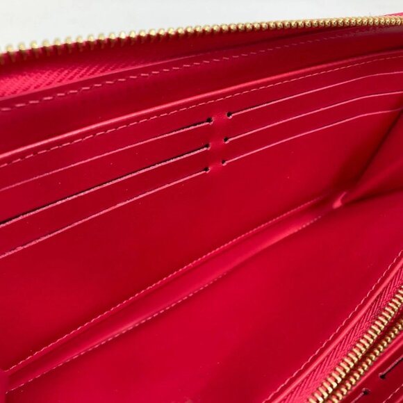 LOUIS VUITTON M81154 MonogramVernis Zippy wallet 2022 Valentine Limited Wallet - Picture 7 of 14